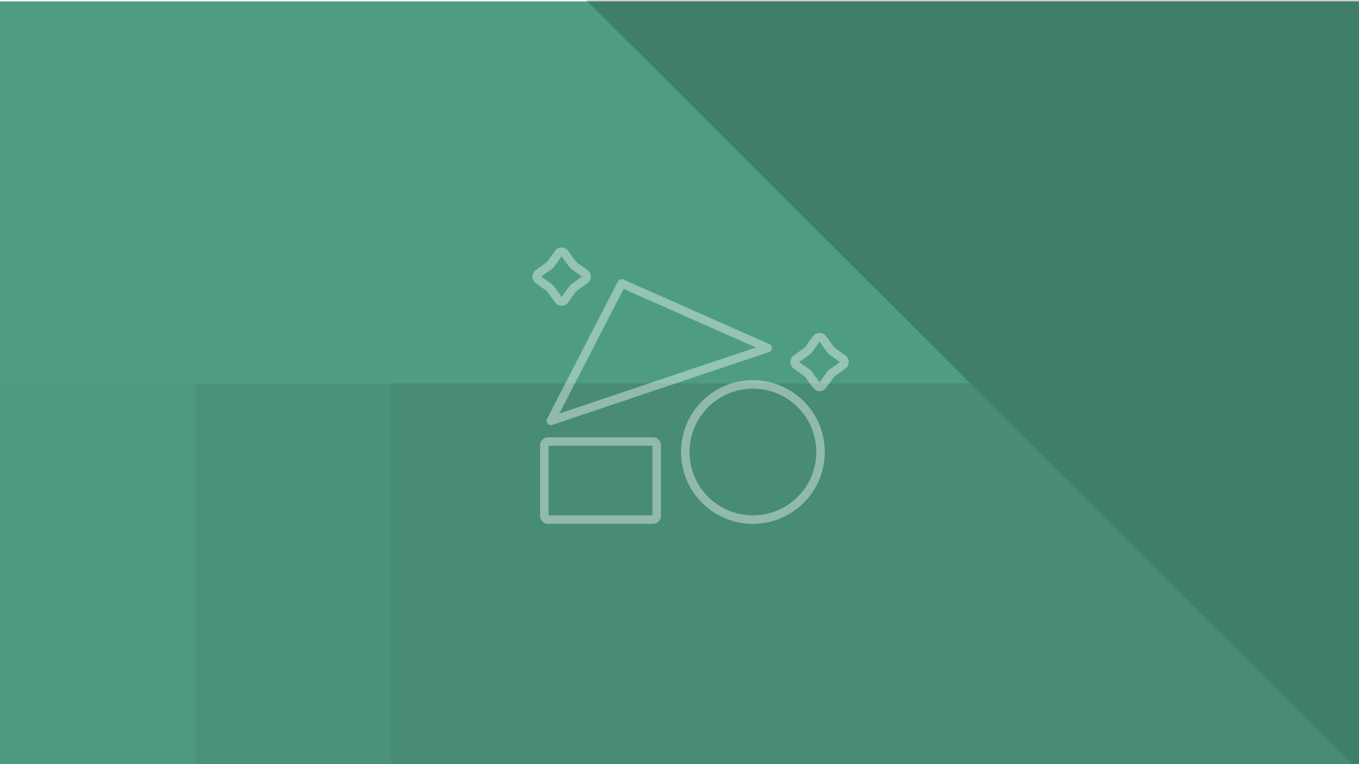 Building blocks icon with a teal geometric background